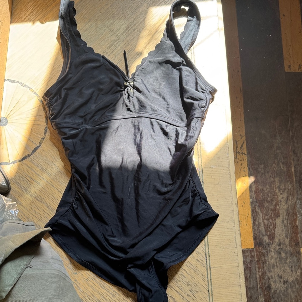 Kona Sol Black One-Piece Swimsuit